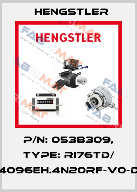 p/n: 0538309, Type: RI76TD/ 4096EH.4N20RF-V0-D Hengstler