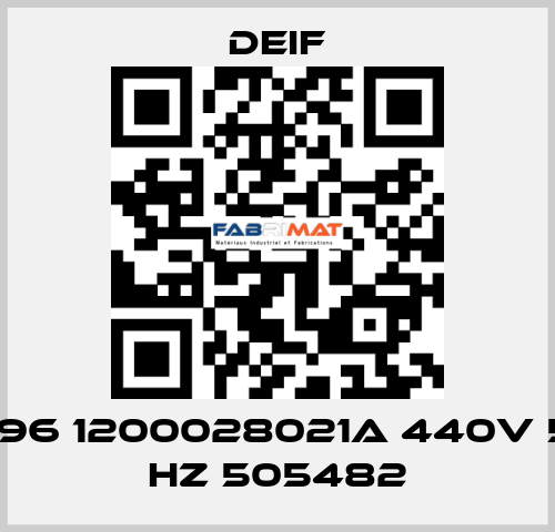 2FTQ96 1200028021A 440V 55-65 HZ 505482 Deif