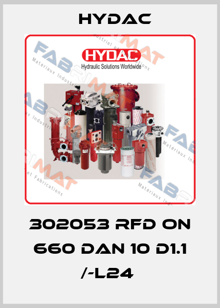 302053 RFD ON 660 DAN 10 D1.1 /-L24  Hydac
