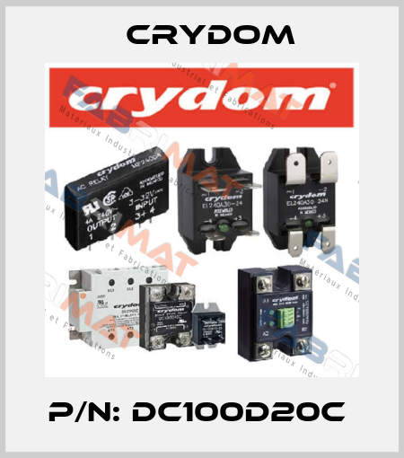 P/N: DC100D20C  Crydom