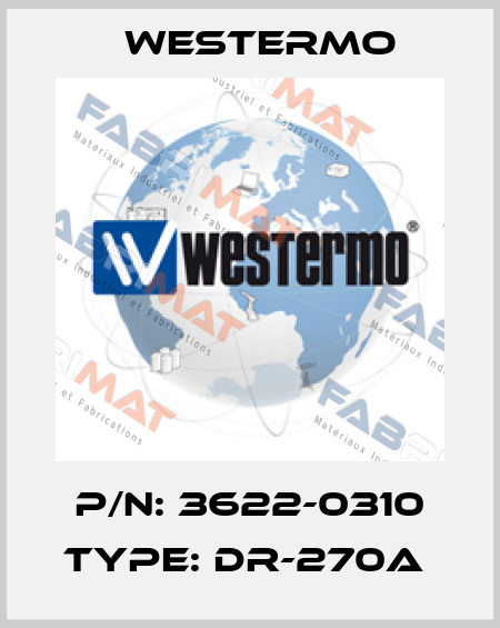 P/N: 3622-0310 Type: DR-270A  Westermo