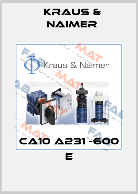 CA10 A231 -600 E Kraus & Naimer