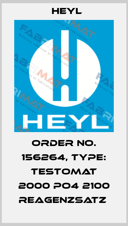 Order No. 156264, Type: Testomat 2000 PO4 2100 Reagenzsatz  Heyl