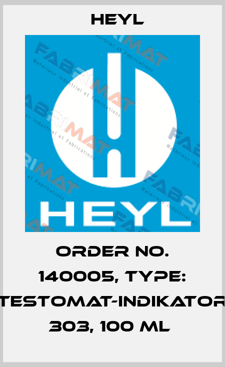 Order No. 140005, Type: Testomat-Indikator 303, 100 ml  Heyl
