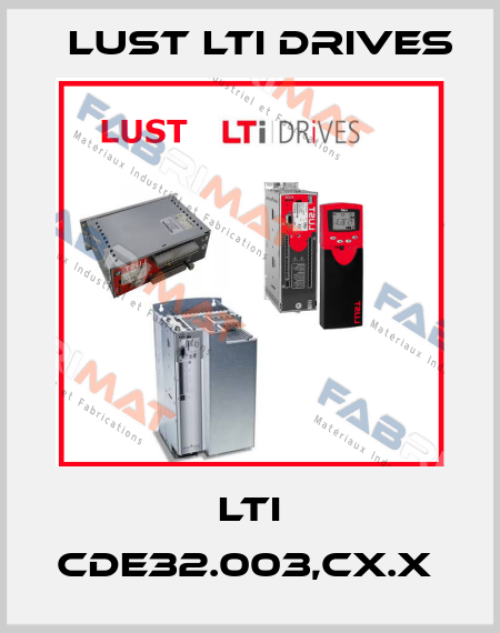LTI CDE32.003,Cx.x  LUST LTI Drives