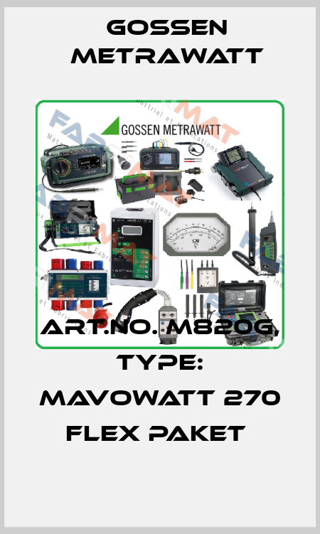 Art.No. M820G, Type: MAVOWATT 270 Flex Paket  Gossen Metrawatt