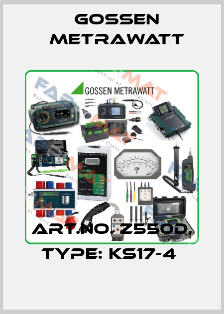 Art.No. Z550D, Type: KS17-4  Gossen Metrawatt