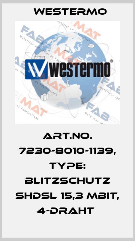 Art.No. 7230-8010-1139, Type: Blitzschutz SHDSL 15,3 Mbit, 4-Draht  Westermo