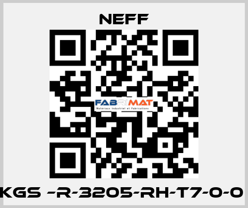 KGS –R-3205-RH-T7-0-0  Neff