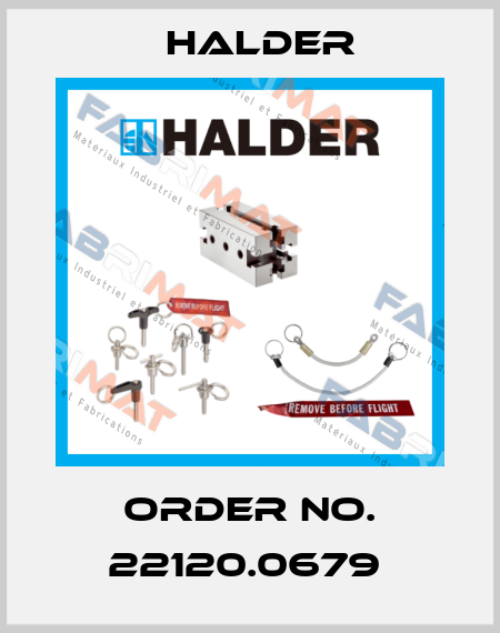 Order No. 22120.0679  Halder
