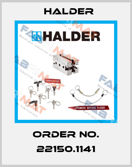 Order No. 22150.1141 Halder