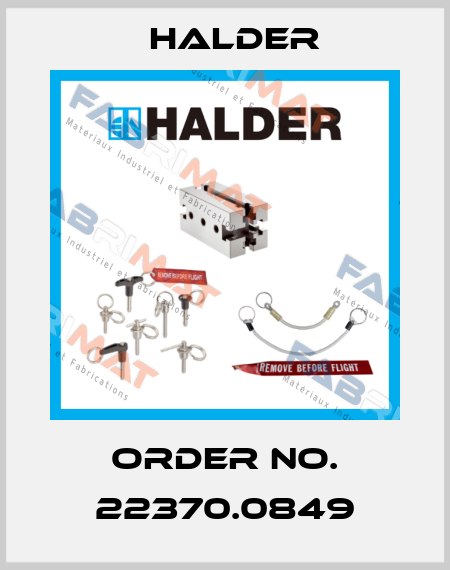 Order No. 22370.0849 Halder