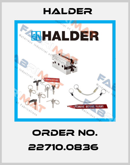 Order No. 22710.0836  Halder