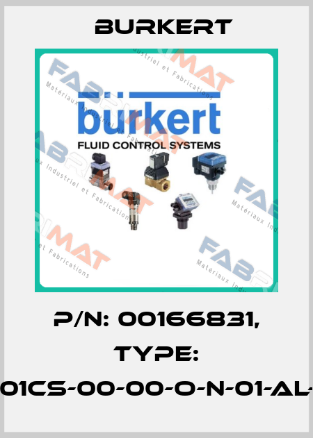 P/N: 00166831, Type: SY01CS-00-00-O-N-01-AL-00 Burkert