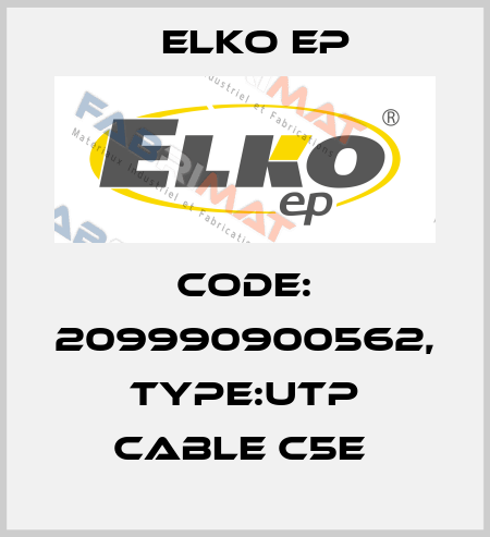 Code: 209990900562, Type:UTP Cable c5e  Elko EP