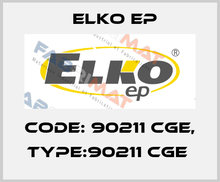 Code: 90211 CGE, Type:90211 CGE  Elko EP