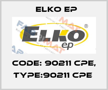 Code: 90211 CPE, Type:90211 CPE  Elko EP