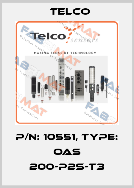 p/n: 10551, Type: OAS 200-P2S-T3 Telco
