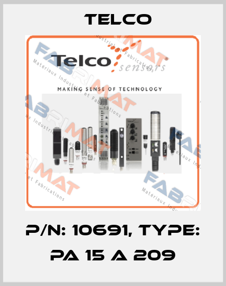 p/n: 10691, Type: PA 15 A 209 Telco