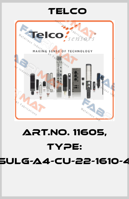 Art.No. 11605, Type: SULG-A4-CU-22-1610-4  Telco