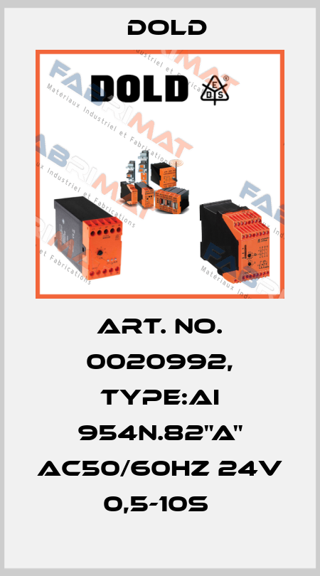 Art. No. 0020992, Type:AI 954N.82"A" AC50/60HZ 24V 0,5-10S  Dold