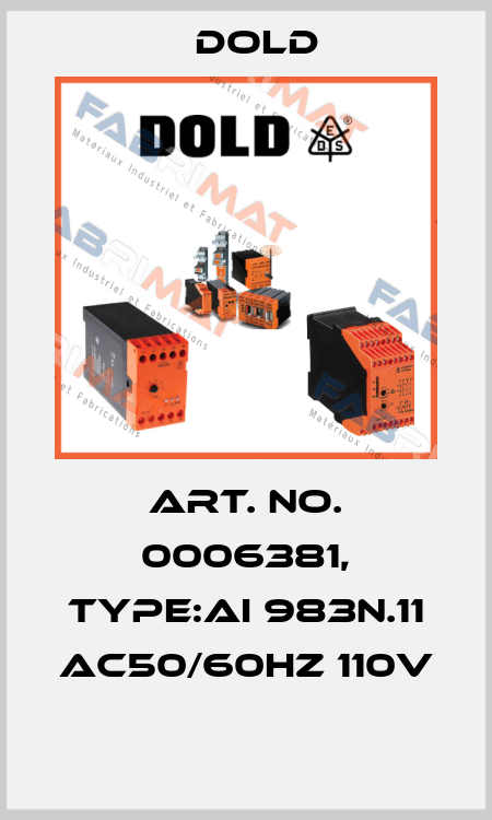 Art. No. 0006381, Type:AI 983N.11 AC50/60HZ 110V  Dold