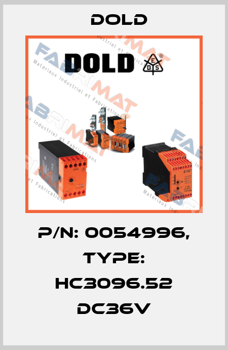 p/n: 0054996, Type: HC3096.52 DC36V Dold