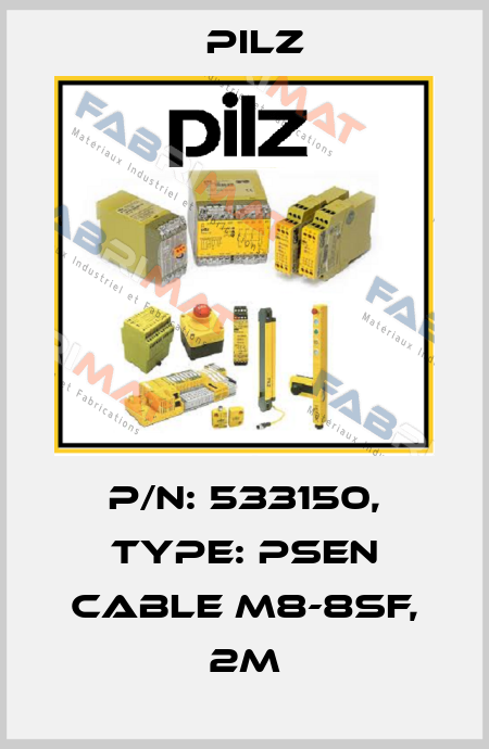 p/n: 533150, Type: PSEN cable M8-8sf, 2m Pilz