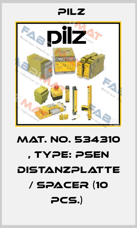 Mat. No. 534310 , Type: PSEN Distanzplatte / spacer (10 pcs.)  Pilz