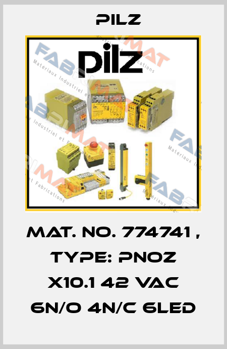 Mat. No. 774741 , Type: PNOZ X10.1 42 VAC 6n/o 4n/c 6LED Pilz