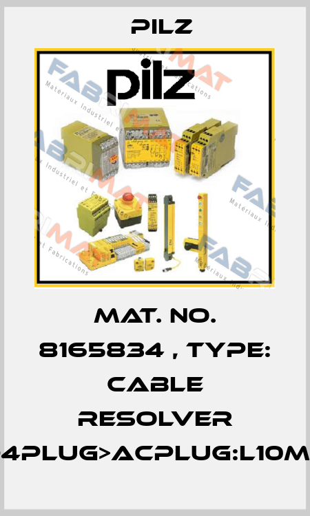 Mat. No. 8165834 , Type: Cable Resolver DD4plug>ACplug:L10mSK Pilz