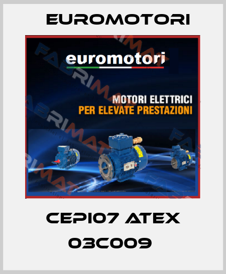 CEPI07 ATEX 03C009  Euromotori