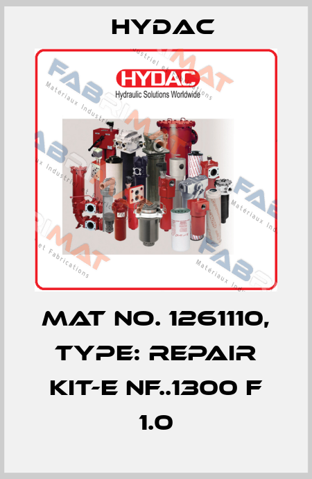Mat No. 1261110, Type: REPAIR KIT-E NF..1300 F 1.0 Hydac