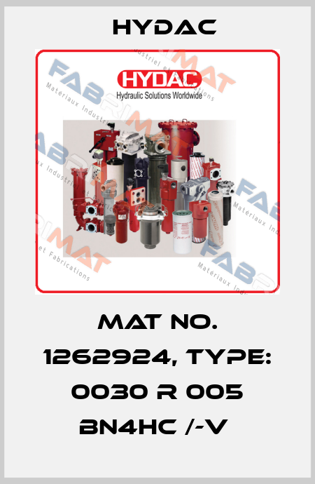 Mat No. 1262924, Type: 0030 R 005 BN4HC /-V  Hydac