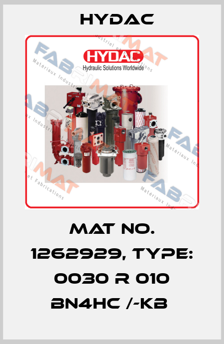 Mat No. 1262929, Type: 0030 R 010 BN4HC /-KB  Hydac