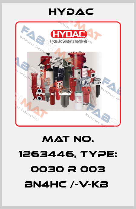 Mat No. 1263446, Type: 0030 R 003 BN4HC /-V-KB  Hydac