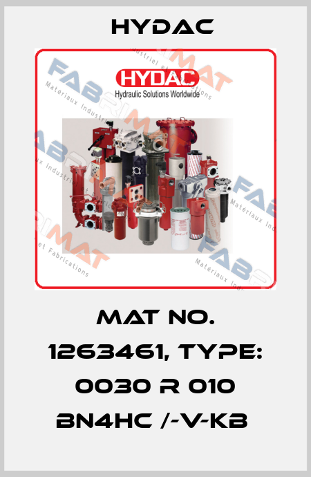 Mat No. 1263461, Type: 0030 R 010 BN4HC /-V-KB  Hydac