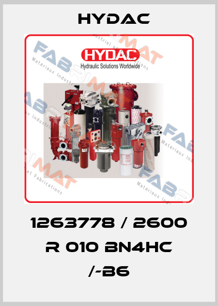 1263778 / 2600 R 010 BN4HC /-B6 Hydac