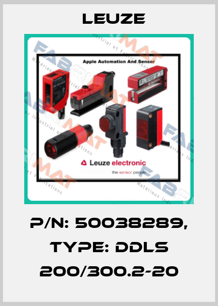 p/n: 50038289, Type: DDLS 200/300.2-20 Leuze