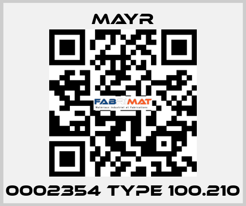 0002354 TYPE 100.210  Mayr