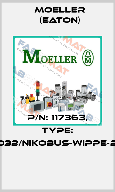 P/N: 117363, Type: 102-00032/NIKOBUS-WIPPE-2X1/2-IR  Moeller (Eaton)