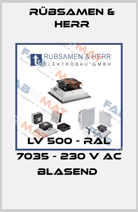 LV 500 - RAL 7035 - 230 V AC blasend  Rübsamen & Herr