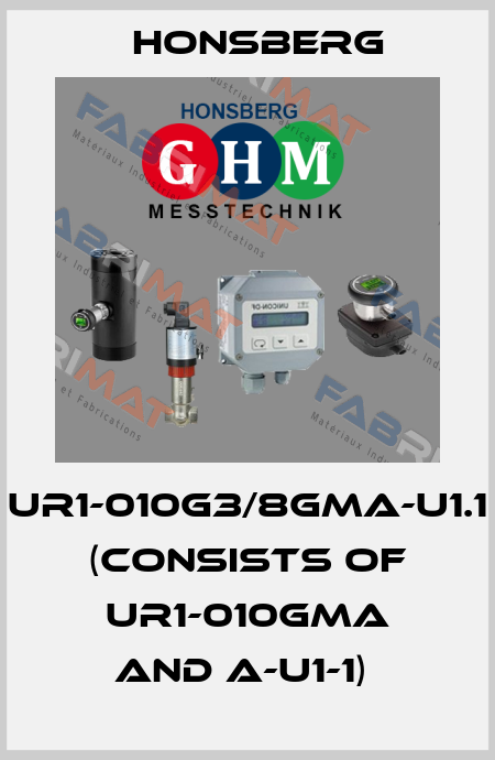 UR1-010G3/8GMA-U1.1 (consists of UR1-010GMA and A-U1-1)  Honsberg
