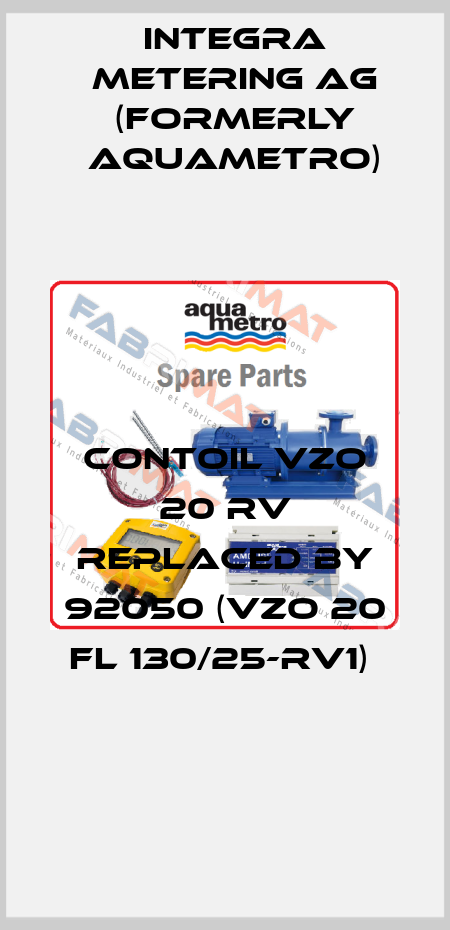 CONTOIL VZO 20 RV REPLACED BY 92050 (VZO 20 FL 130/25-RV1)  Integra Metering AG (formerly Aquametro)