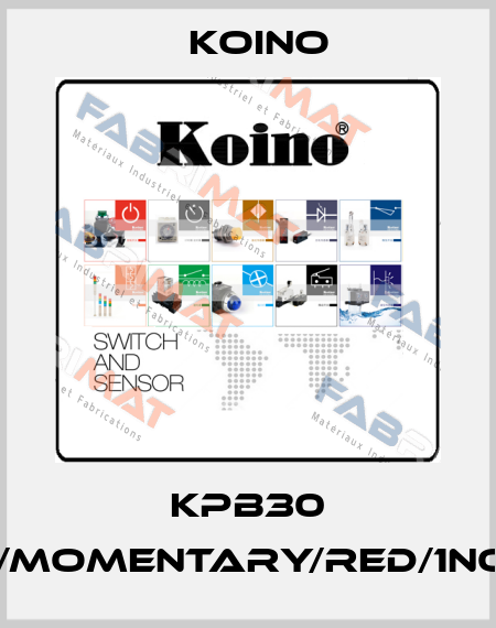 KPB30 IP65/Momentary/RED/1NO+1NC Koino