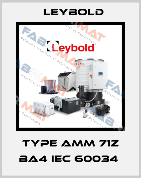 Type AMM 71Z BA4 IEC 60034  Leybold
