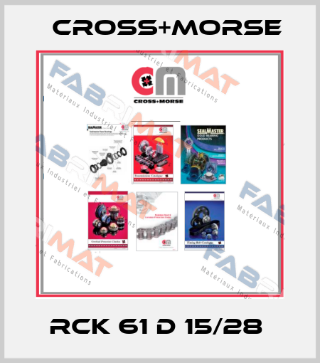 RCK 61 D 15/28  Cross+Morse