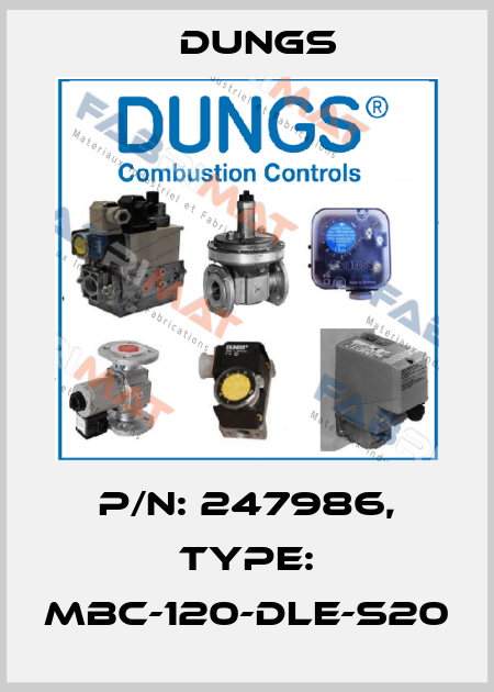 P/N: 247986, Type: MBC-120-DLE-S20 Dungs