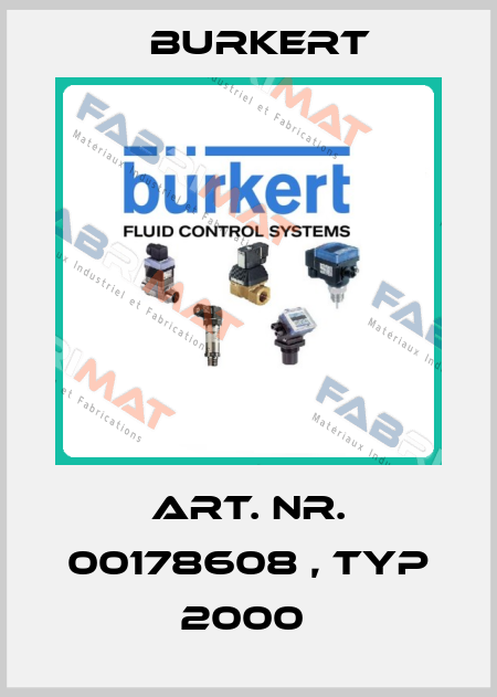 Art. Nr. 00178608 , Typ 2000  Burkert