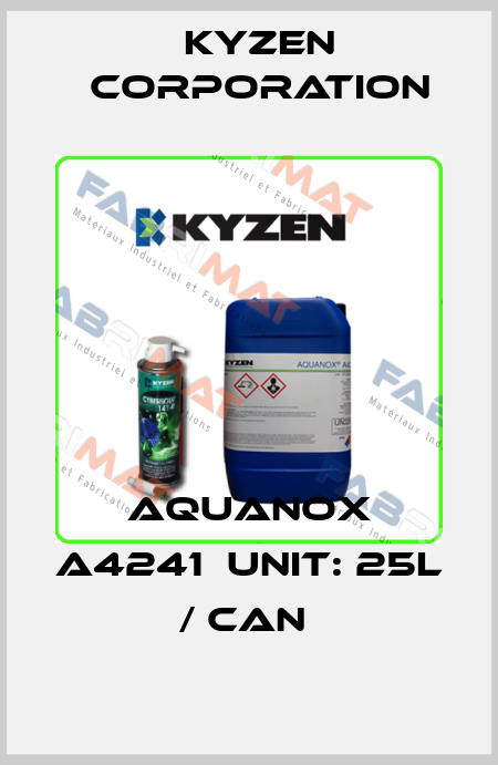 AQUANOX A4241  UNIT: 25L / CAN  Kyzen Corporation